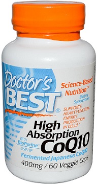 High Absorption CoQ10 with BioPerine, 400mg - 60 vcaps versandkostenfrei/portofrei bestellen/kaufen
