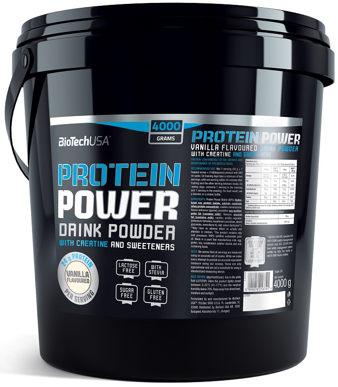 Protein Power, Strawberry Banana - 4000g versandkostenfrei/portofrei bestellen/kaufen
