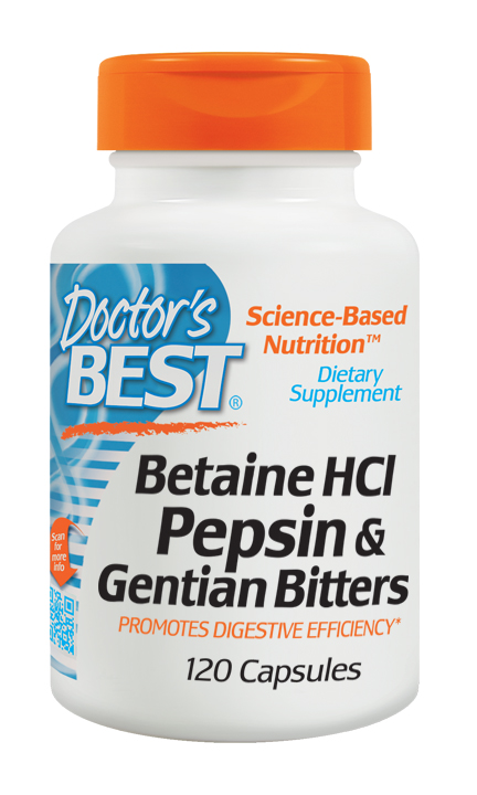 Betaine HCl Pepsin & Gentian Bitters - 120 caps versandkostenfrei/portofrei bestellen/kaufen