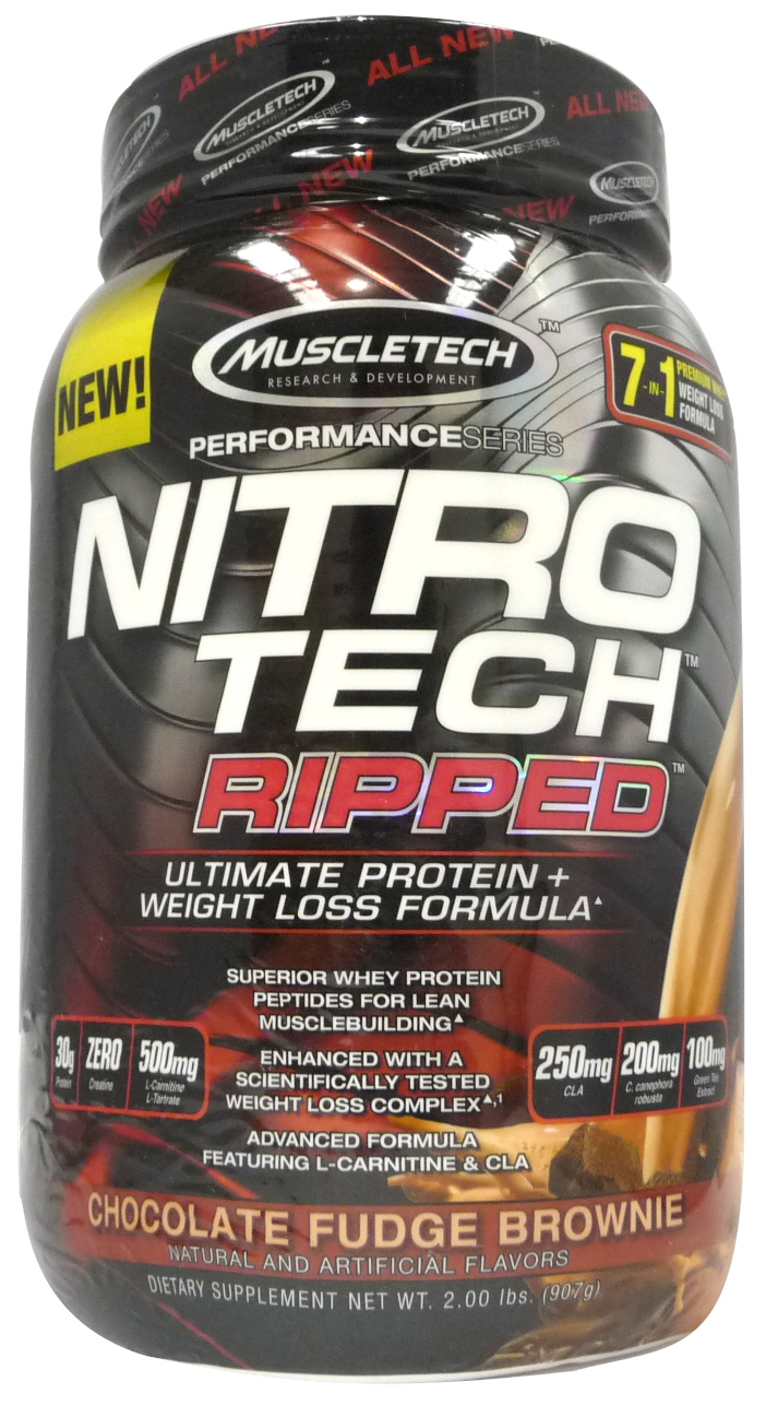 Nitro-Tech Performance Ripped, Chocolate Fudge Brownie - 907g versandkostenfrei/portofrei bestellen/kaufen