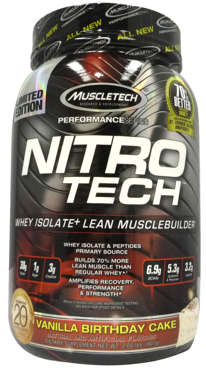Nitro-Tech Performance Series, Vanilla Birthday Cake - 907g versandkostenfrei/portofrei bestellen/kaufen