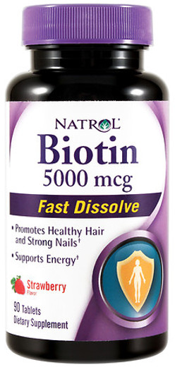 Biotin Fast Dissolve, 5000mcg (Strawberry) - 90 tabs versandkostenfrei/portofrei bestellen/kaufen