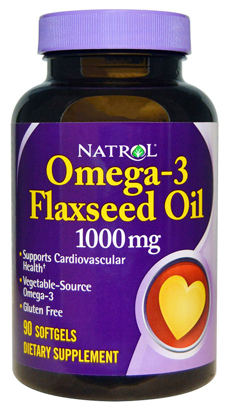 Omega-3 Flaxseed Oil, 1000mg - 90 softgels versandkostenfrei/portofrei bestellen/kaufen