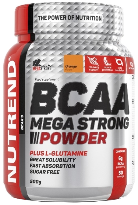 BCAA Mega Strong Powder, Grapefruit - 500g versandkostenfrei/portofrei bestellen/kaufen