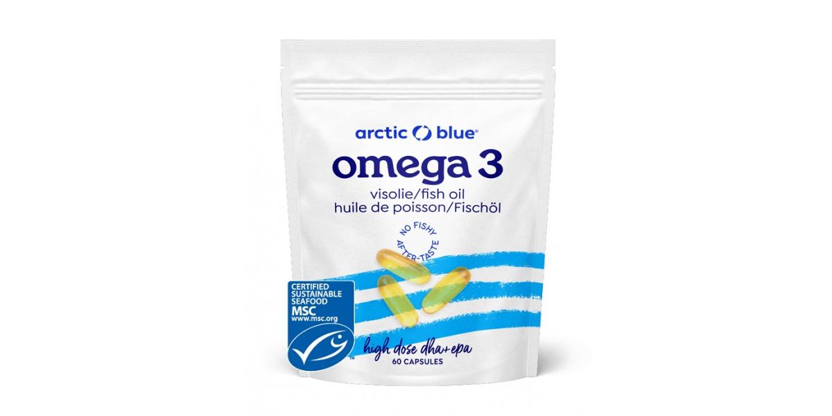 Arctic Blue Fish Oil High Dose DHA + EPA 60 caps Supplements und