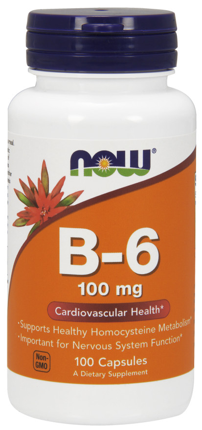 Vitamin B-6, 100mg - 100 caps versandkostenfrei/portofrei bestellen/kaufen