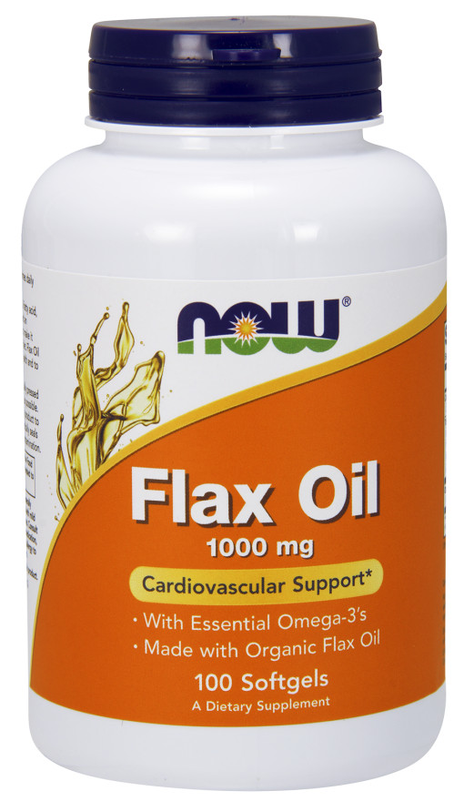 Flax Oil, 1000mg - 100 softgels versandkostenfrei/portofrei bestellen/kaufen