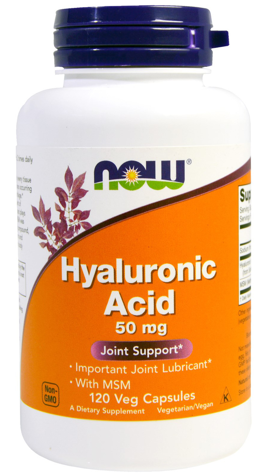 Hyaluronic Acid with MSM, 50mg - 120 vcaps versandkostenfrei/portofrei bestellen/kaufen