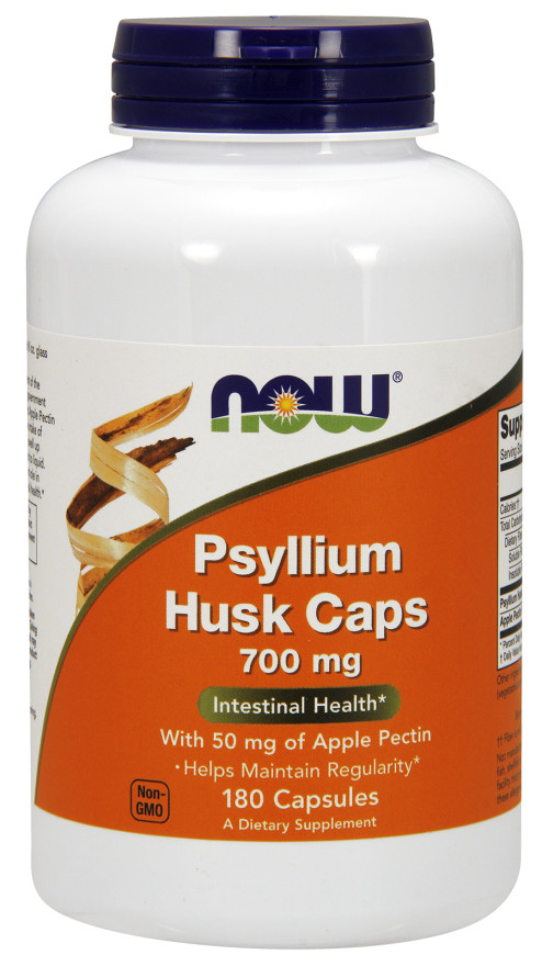 Psyllium Husk, 700mg with Apple Pectin - 180 capsules versandkostenfrei/portofrei bestellen/kaufen