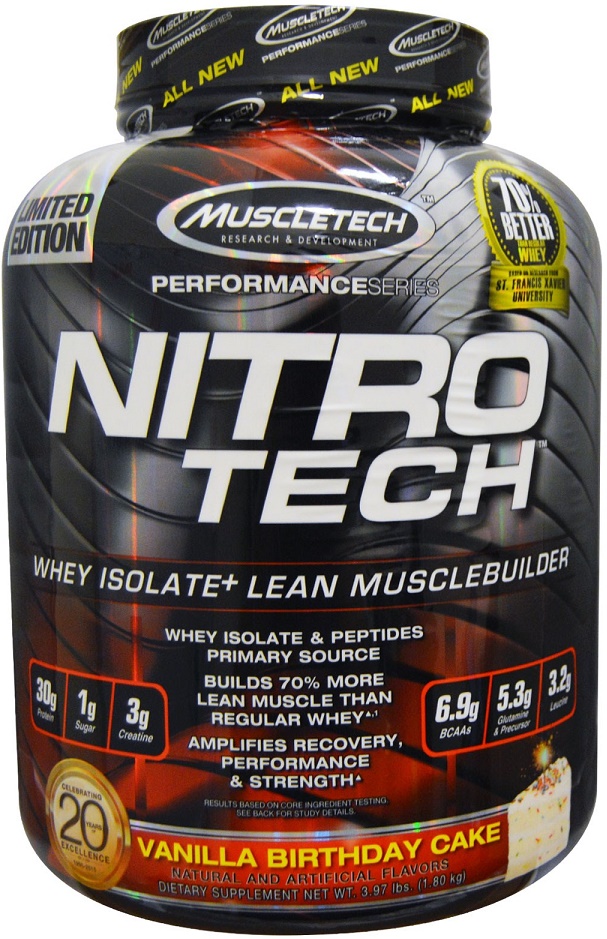 Nitro-Tech Performance Series, Vanilla Birthday Cake - 1800g versandkostenfrei/portofrei bestellen/kaufen