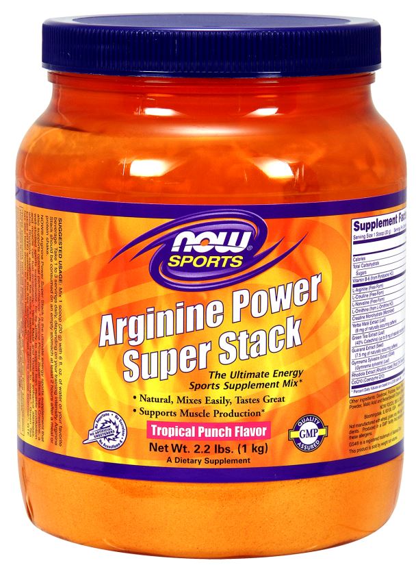 Arginine Power Super Stack, Tropical Punch - 1000g versandkostenfrei/portofrei bestellen/kaufen