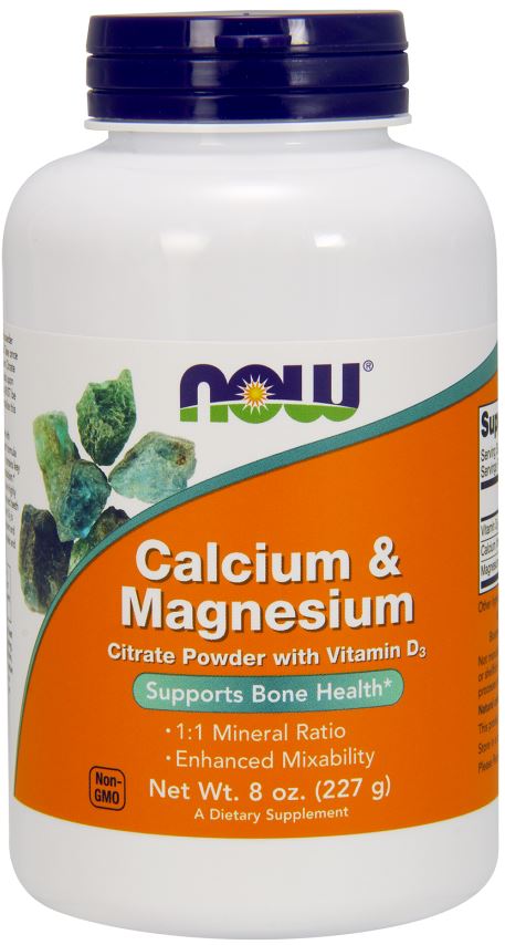 Calcium & Magnesium, Citrate Powder with Vitamin D3 - 227g versandkostenfrei/portofrei bestellen/kaufen