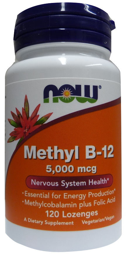 Methyl B-12 with Folic Acid, 5000mcg - 120 lozenges versandkostenfrei/portofrei bestellen/kaufen