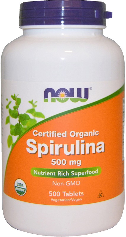 Spirulina Certified Organic, 500mg - 500 tabs versandkostenfrei/portofrei bestellen/kaufen