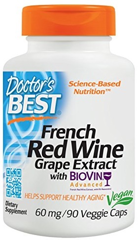 French Red Wine Grape Extract with Biovin, 60mg - 90 vcaps versandkostenfrei/portofrei bestellen/kaufen