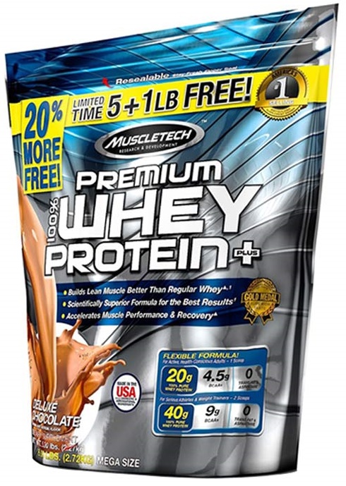 Premium Whey Protein Plus, Chocolate (Bonus Size) - 2720g versandkostenfrei/portofrei bestellen/kaufen
