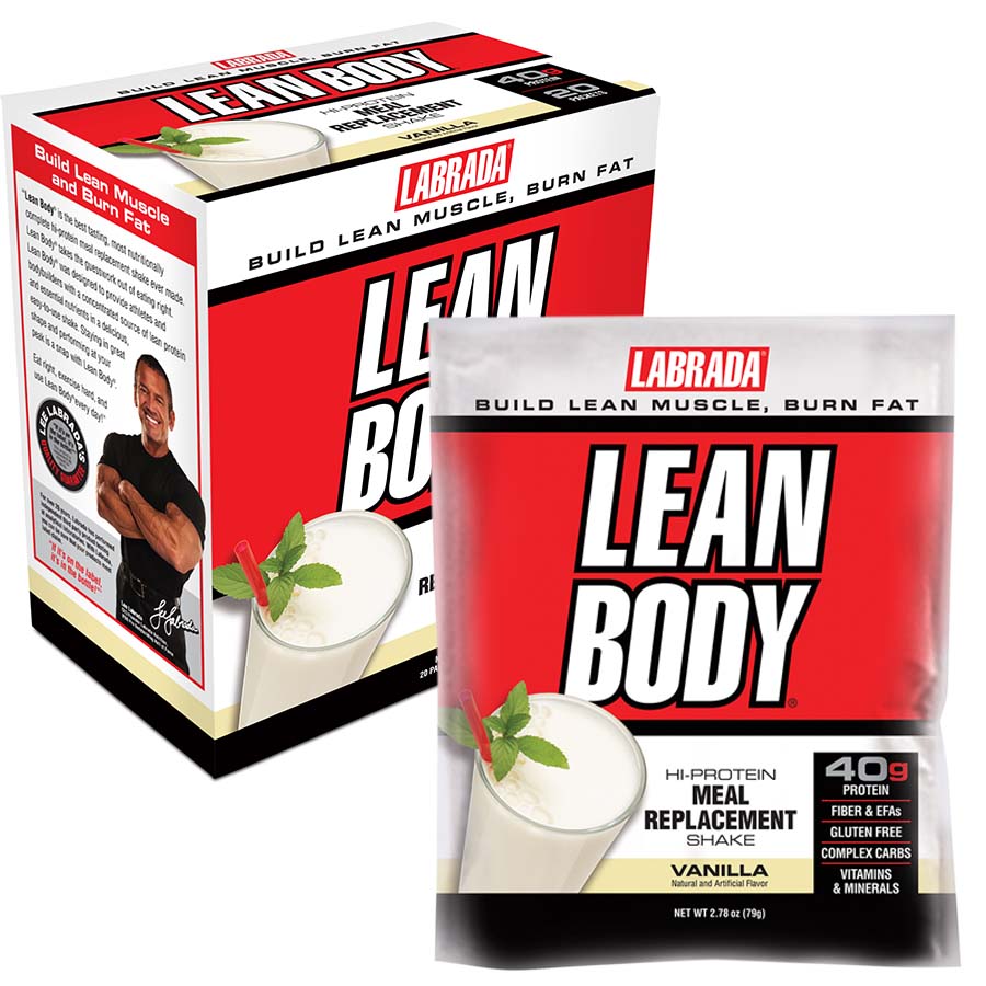Lean Body Meal Replacement Shake, Strawberry - 20 packets versandkostenfrei/portofrei bestellen/kaufen