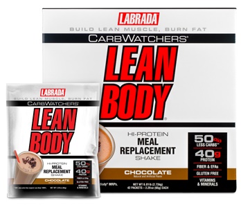 Carb Watchers Lean Body MRP, Chocolate - 42 packets versandkostenfrei/portofrei bestellen/kaufen