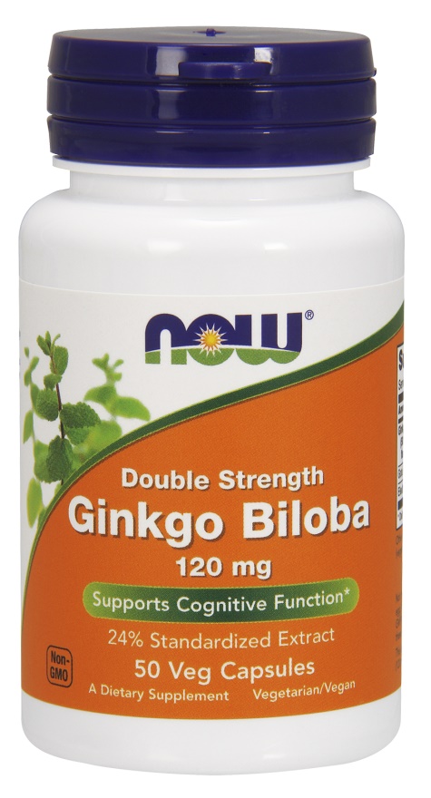Ginkgo Biloba Double Strength, 120mg - 50 vcaps versandkostenfrei/portofrei bestellen/kaufen