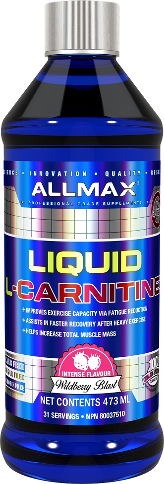 AllMax Nutrition Liquid L-Carnitine, Wildberry Blast - 473 ml.