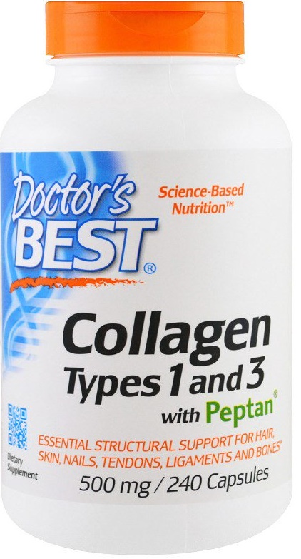 Best Collagen Types 1 & 3 with Peptan, 500mg - 240 caps versandkostenfrei/portofrei bestellen/kaufen