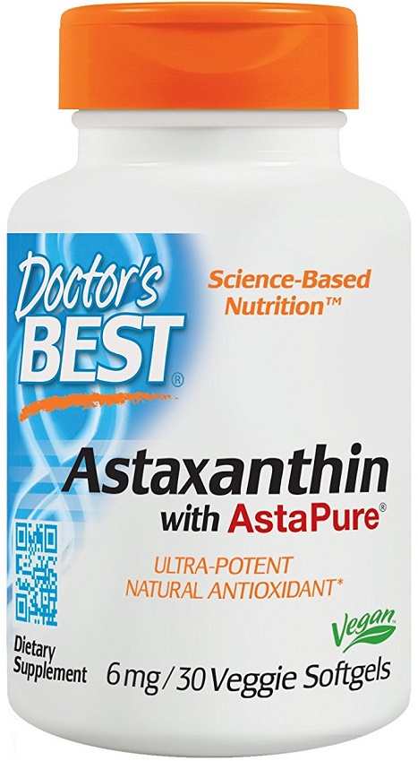 Astaxanthin with AstaPure, 6mg - 30 veggie softgels versandkostenfrei/portofrei bestellen/kaufen