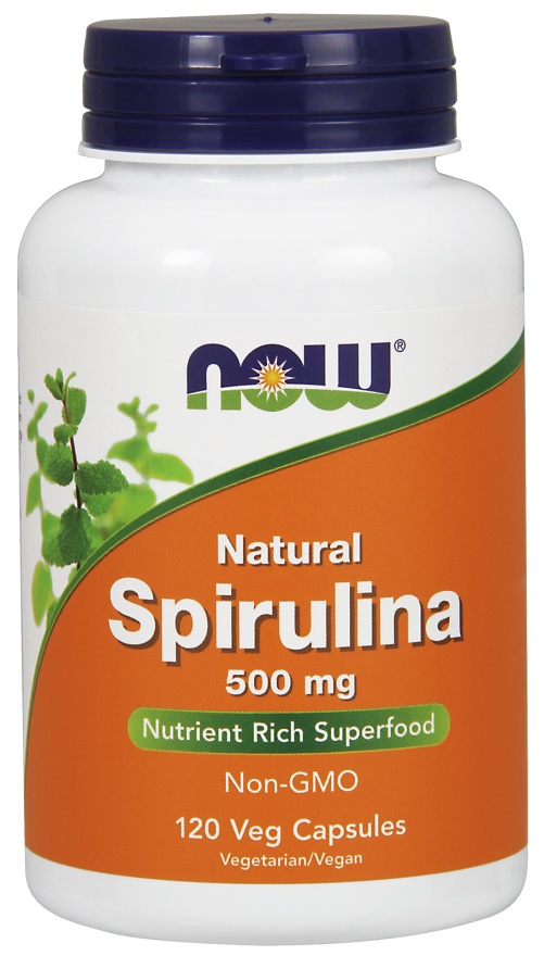 Natural Spirulina, 500mg - 120 vcaps versandkostenfrei/portofrei bestellen/kaufen