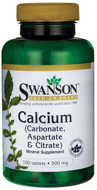 Calcium (Carbonate, Aspartate & Citrate), 500mg - 100 tabs versandkostenfrei/portofrei bestellen/kaufen
