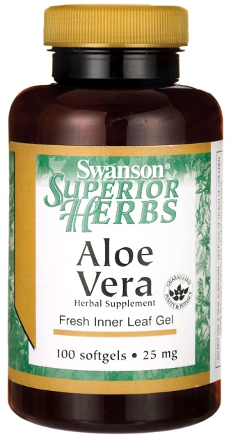 Aloe Vera, 25mg - 100 softgels versandkostenfrei/portofrei bestellen/kaufen