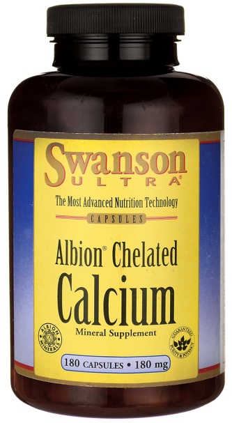 Albion Chelated Calcium, 180mg - 180 caps versandkostenfrei/portofrei bestellen/kaufen