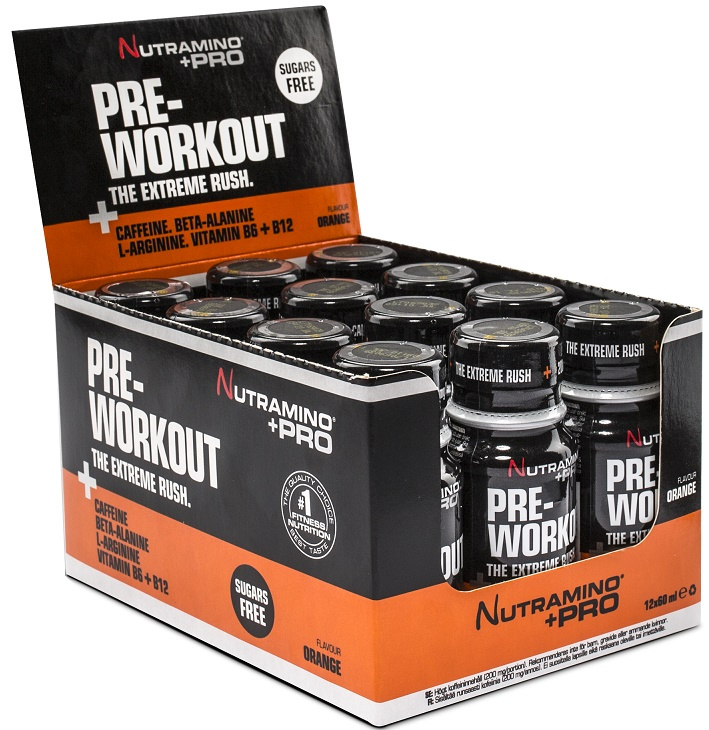 Pre Workout Shot, Orange - 12 x 60 ml. versandkostenfrei/portofrei bestellen/kaufen