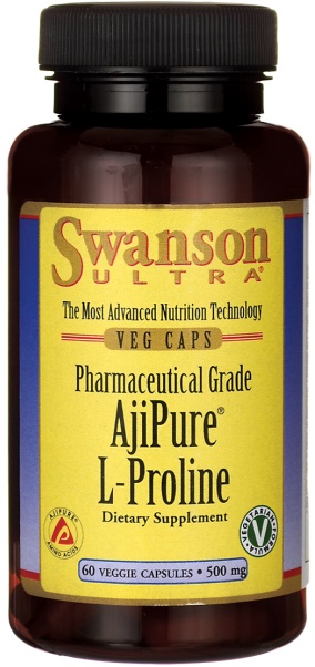 AjiPure L-Proline, 500mg - 60 vcaps versandkostenfrei/portofrei bestellen/kaufen