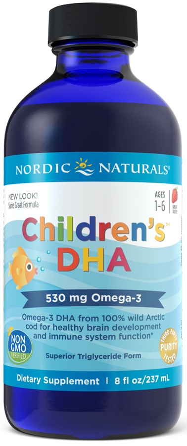 Children's DHA, 530mg Strawberry - 237 ml. versandkostenfrei/portofrei bestellen/kaufen