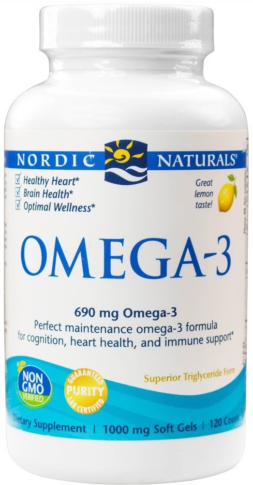 Omega-3, 690mg Lemon - 120 softgels versandkostenfrei/portofrei bestellen/kaufen