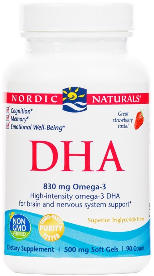 DHA, 830mg Strawberry - 90 softgels versandkostenfrei/portofrei bestellen/kaufen