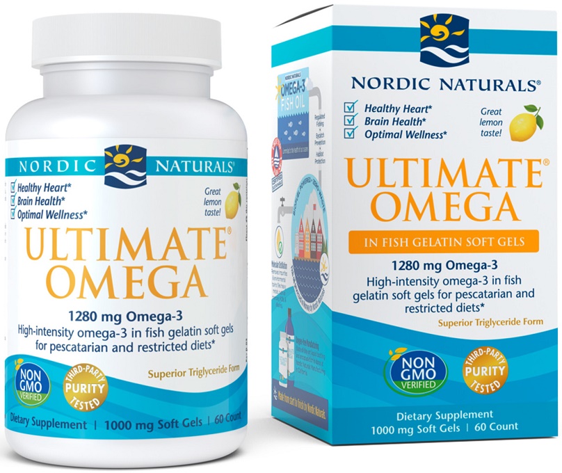 Ultimate Omega, 1280mg Lemon - 60 softgels versandkostenfrei/portofrei bestellen/kaufen