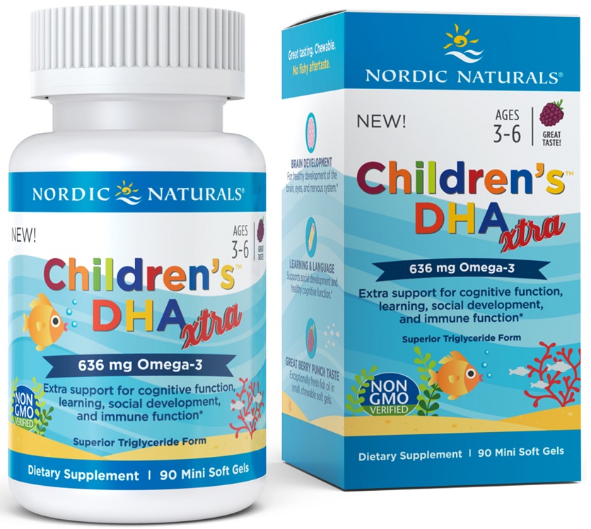Children's DHA Xtra, 636mg Berry Punch - 90 softgels versandkostenfrei/portofrei bestellen/kaufen