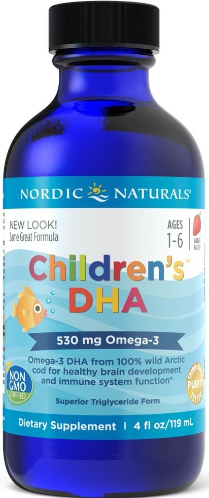 Children's DHA, 530mg Strawberry - 119 ml. versandkostenfrei/portofrei bestellen/kaufen