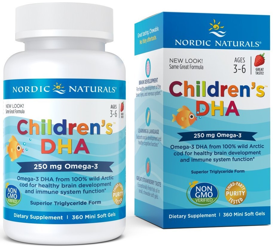 Children's DHA, 250mg Strawberry - 360 softgels versandkostenfrei/portofrei bestellen/kaufen