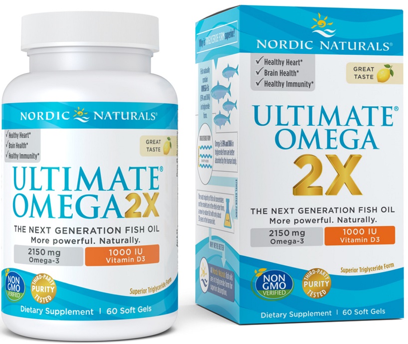 Ultimate Omega 2X with Vitamin D3, 2150mg Lemon - 60 softgels versandkostenfrei/portofrei bestellen/kaufen