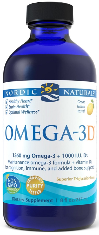 Omega-3D, 1560mg Lemon - 237 ml. versandkostenfrei/portofrei bestellen/kaufen