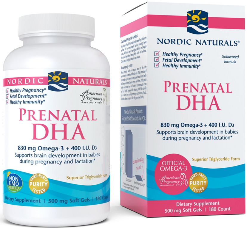 Prenatal DHA, 830mg Unflavored - 180 softgels versandkostenfrei/portofrei bestellen/kaufen