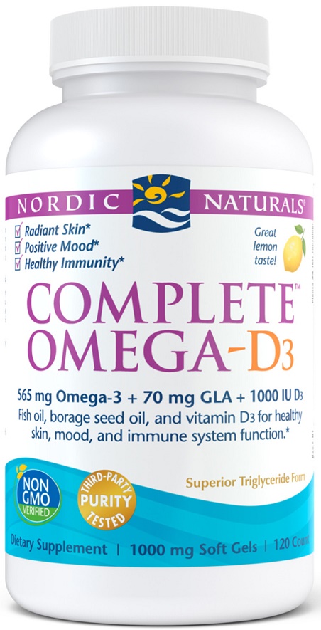 Complete Omega-D3, 565mg Lemon - 120 softgels versandkostenfrei/portofrei bestellen/kaufen
