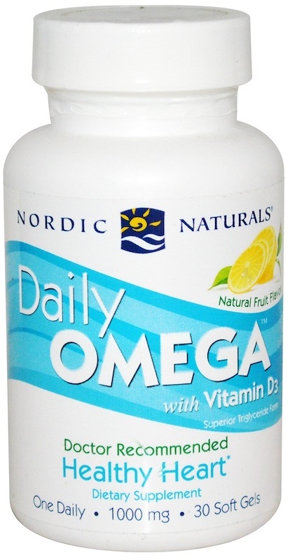 Daily Omega with Vitamin D3, Natural Fruit - 30 softgels versandkostenfrei/portofrei bestellen/kaufen