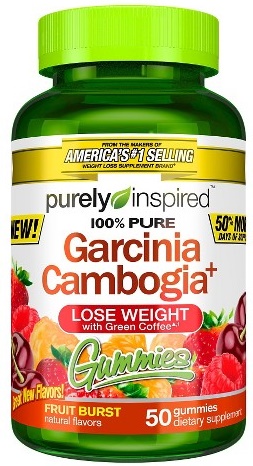 100% Pure Garcinia Cambogia+ Gummies, Fruit Burst - 50 gummies versandkostenfrei/portofrei bestellen/kaufen
