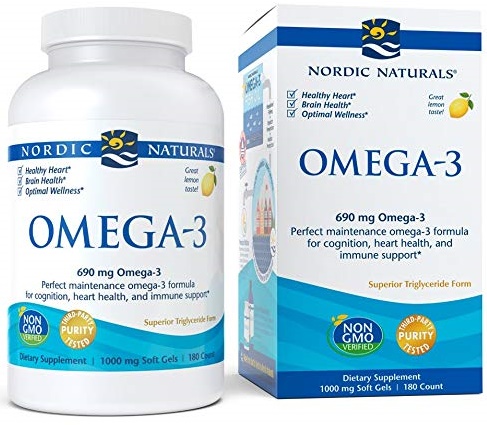 Omega-3, 690mg Lemon - 180 softgels versandkostenfrei/portofrei bestellen/kaufen
