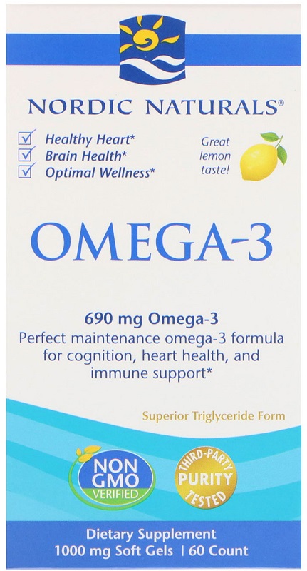 Omega-3, 690mg Lemon - 60 softgels versandkostenfrei/portofrei bestellen/kaufen