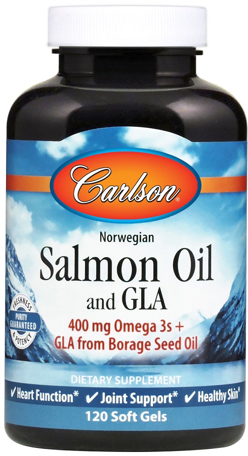 Salmon Oil And GLA, 400mg - 120 softgels versandkostenfrei/portofrei bestellen/kaufen