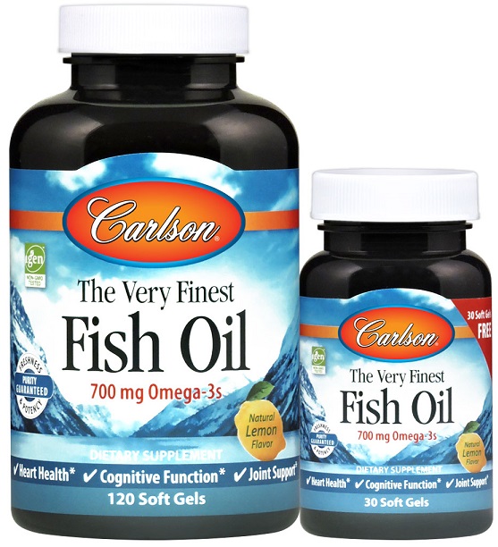 The Very Finest Fish Oil, 700mg Natural Lemon - 120 + 30 softgels versandkostenfrei/portofrei bestellen/kaufen