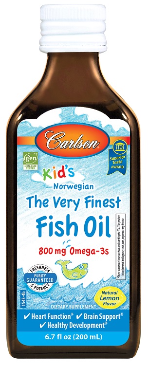 Kid's The Very Finest Fish Oil, 800mg Natural Lemon - 200 ml. versandkostenfrei/portofrei bestellen/kaufen